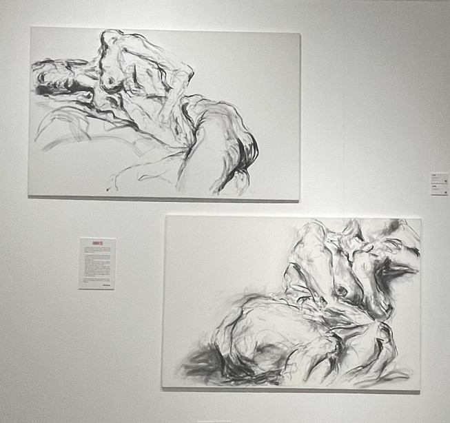 Annette Schock deslumbra con sus pinturas de animales y cuerpo humano